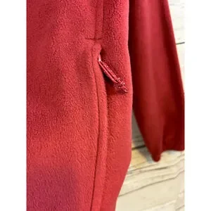 Men's Columbia Fleece Jacket Size M Red