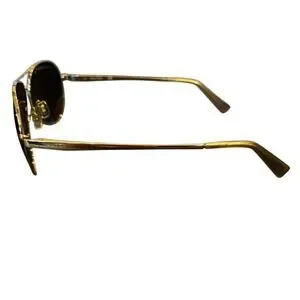 Men's Nautica Aviator Sunglasses N5110s Gold & Brown EUC