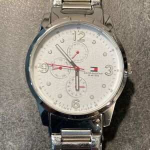Men's Silver Tone Tommy Hilfiger Watch - New Battery