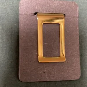 Men Vintage Gold Plated Diamond Pattern Money Clip