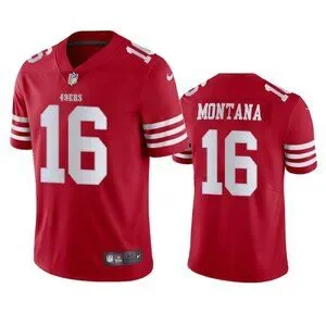 Mens Youths Kids Womens Joe Montana Scarlet Stitched Jersey