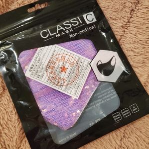 Mermaid Bling Sequins Face Mask/face Covering