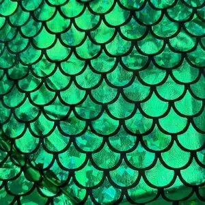 Mermaid Green Scales Iridescent Tote Bag