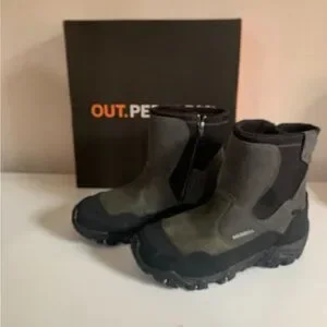 Merrell Castle Rock Polarand Rove Zip Waterproof Boots Men’s 8.5 New