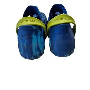 Merrell Kids Hydro Moc Water Shoes Youth Size 7 Blue And Green