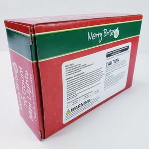 Merry Brite 70 Mini Lights Christmas Tree Clear Bulb Green Wire Patio Weddings