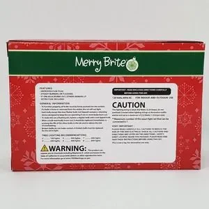 Merry Brite 70 Mini Lights Christmas Tree Multi Color Green Wire Patio Weddings