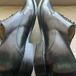 Mezlan Linosa Black Leather Oxford Men’s 12 M Made In Spain Bicycle Toe Dress