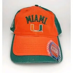 Miami Hurricanes Vintage Drew Pearson ESPN College Game Day Hat Cap Colorblock