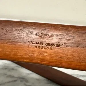 Michael Graves Teak Wood Salad Serving Utensils