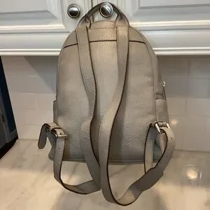 Michael Kors Abbey Pearl Pebbled Leather Studded Backpack