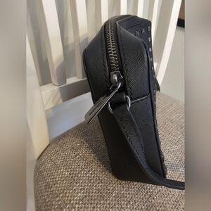 Michael Kors Black Crossbody Bag With Silver Studs