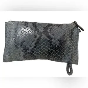 Michael Kors Fulton Snakeskin Print Wristlet Clutch