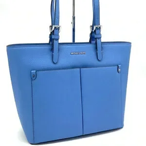 Michael Kors Jet Set Medium Pocket Tote Bag South Pacific Blue