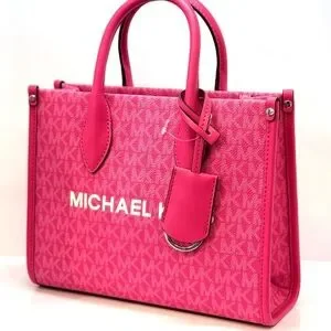 Michael Kors Mirella Small Signature Logo Crossbody Bag Dragonfruit