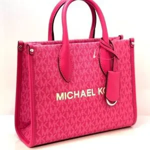 Michael Kors Mirella Small Signature Logo Crossbody Bag Dragonfruit