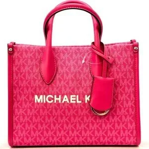 Michael Kors Mirella Small Signature Logo Crossbody Bag Dragonfruit