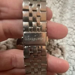 Michael Kors Silver And White Women's Watch