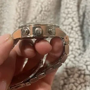 Michael Kors Silver And White Women's Watch