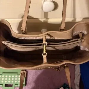 Michael Kors Tan Leather Tote Bag