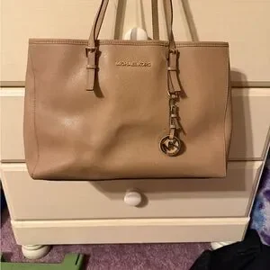 Michael Kors Tan Leather Tote Bag