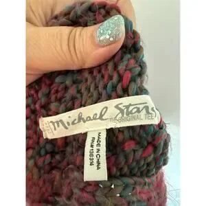 Michael Stars Wool Blend Cable Knit Infinity Scarf OS