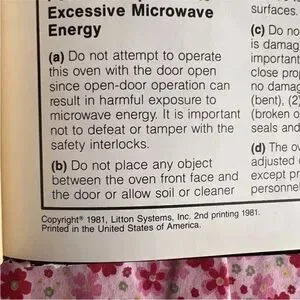 Microwave Cooking From Litton 1981 Hardcover GUC Cookbook 1981 Vintage