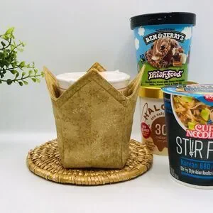 Microwave Pint Size Cozy For Noodles Oatmeal Stir Fry Ice Cream Neutral Ivy