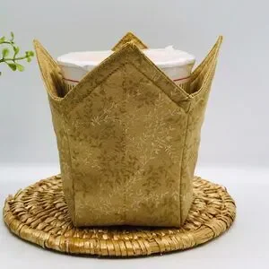 Microwave Pint Size Cozy for Noodles Oatmeal Stir Fry Ice Cream Neutral Ivy