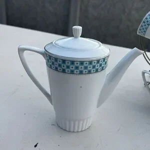 ✨ Mid-Century Modern Tea/Coffee/Chocolate Set – Complete With Rack