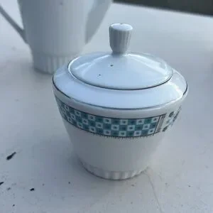 ✨ Mid-Century Modern Tea/Coffee/Chocolate Set – Complete With Rack