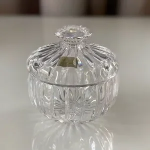 Mikasa Park Lane Crystal Condiment Jar With Lid