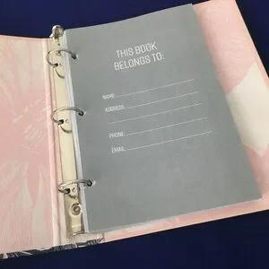 Mini 3 Ring Binder