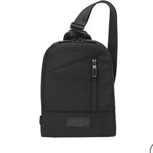Moby Transit Crossbody Sling Bag Black Water Resistant Travel Adjustable NWT