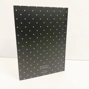 Modern Alchemy Black/Gold Notebook & Soy Candle Gift Set