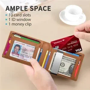 Money Clip Slim Wallets For Men RFID Blocking 11 Card Holder Minimalist