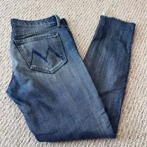 MOTHER Denim The Looker Ankle Fray In Hooked