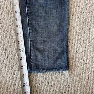 MOTHER Denim The Looker Ankle Fray In Hooked