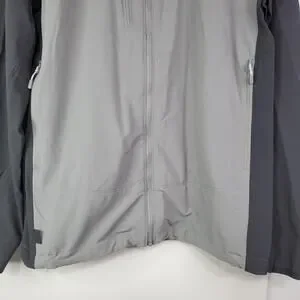 MOUNTAIN HARDWEAR Mens Medium Full Zip Gray Jacket Winter Apparel Coat-Read