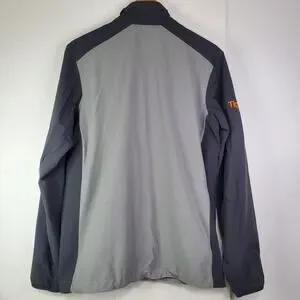 MOUNTAIN HARDWEAR Mens Medium Full Zip Gray Jacket Winter Apparel Coat-Read