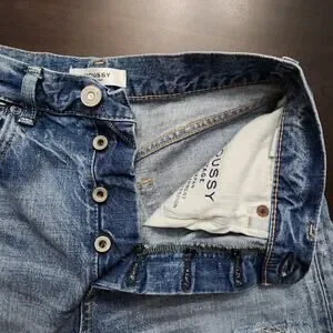 Moussy Vintage Pelion High Rise Distressed Cut-Off Denim Shorts Size 26?