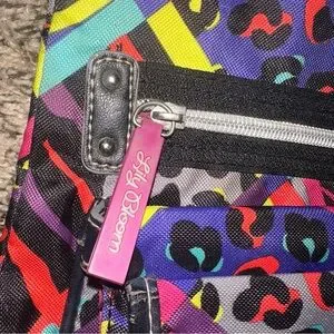 Multicolor Crossbody Bag- Missing Zipper Pull And Wear As Shown In Pics