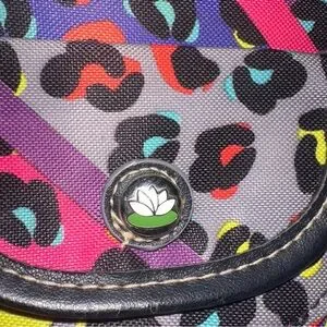 Multicolor Crossbody Bag- Missing Zipper Pull And Wear As Shown In Pics
