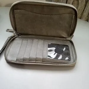 Multicolor Wallet Double Zipper Card Holder