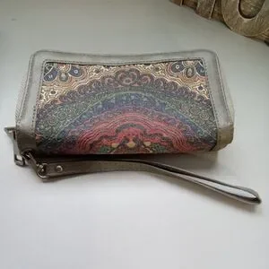 Multicolor Wallet Double Zipper Card Holder