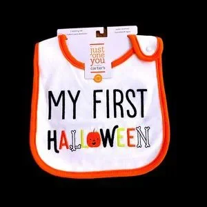 My First Halloween Bib NWT