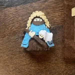 My First Nativity Childs handmade craft 7 pieces