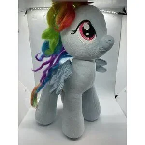 My Little Pony Blue Build A Bear Rainbow Dash MLP BABW Plush Stuffed Animal 16"