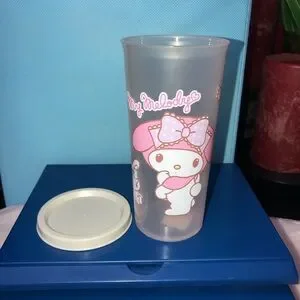 My Melody Cup tumbler with Lid 300 ml Sanrio Character Kids Children's Pink NWOT
