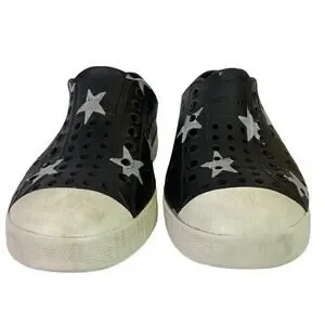 Native Jefferson Navy Blue Stars Slip On Water Shoes Size 11